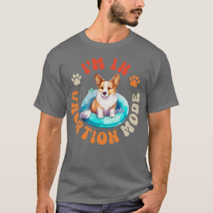 Pembroke Welsh Corgi Vacation Mode T-Shirt