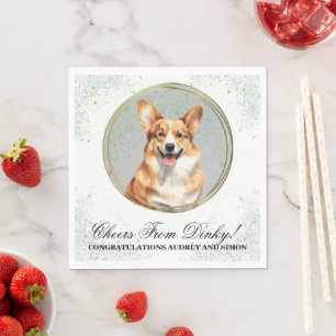 Pembroke Welsh Corgi Wedding Napkin With Photo