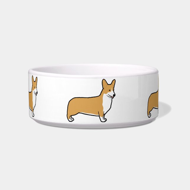 Pembroke Welsh Corgis Bowl (Front)