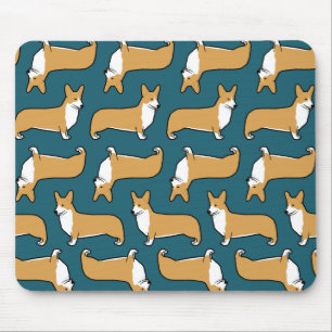 Pembroke Welsh Corgis Pattern Mouse Mat