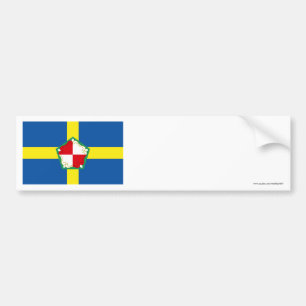 Pembrokeshire Flag Bumper Sticker