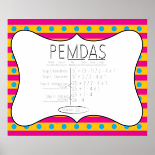 PEMDAS POSTER