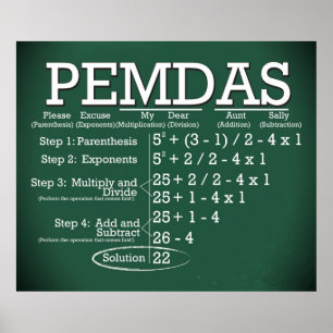 PEMDAS Poster *Updated*