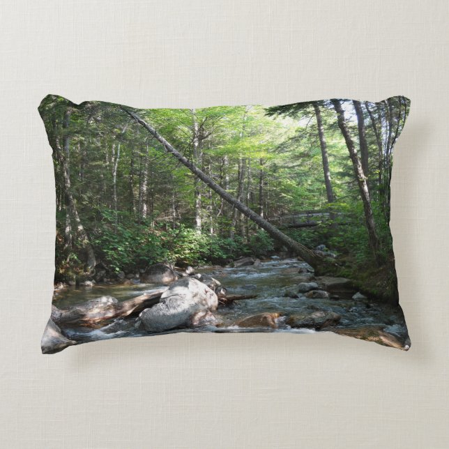 Pemigewasset River Bridge in New Hampshire Decorative Cushion (Front)
