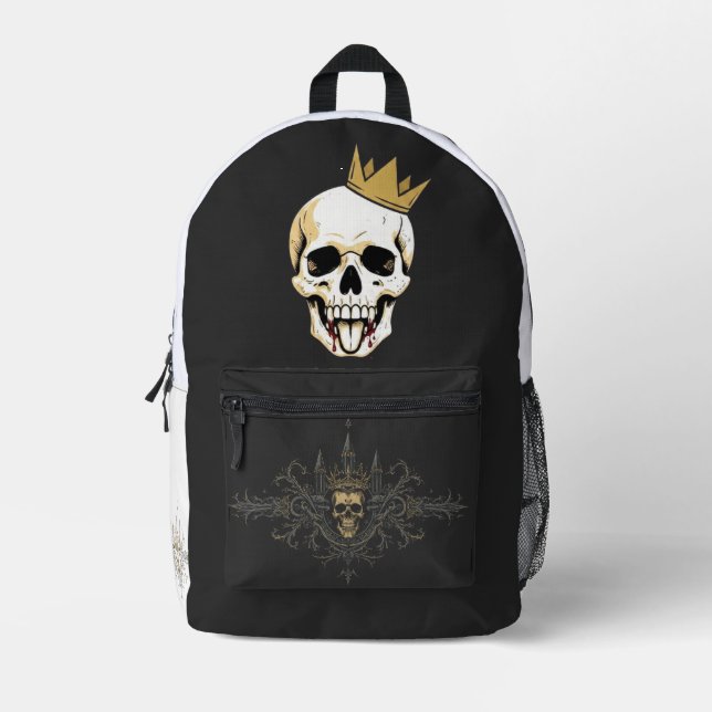 Pemium Tatto Style Printed Backpack (Front)