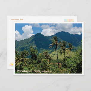 Pemuteran Mountains Bali Indonesia Postcard