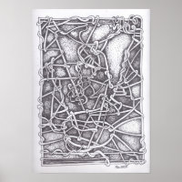 Pen and Ink Drawing : "String"