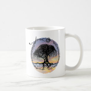 Pen and Ink Goddess on Sunset Coffee Mug