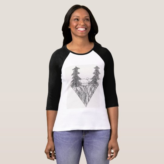 Pen and ink landscape T-Shirt