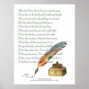 Pen and Ink Love Poster