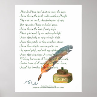Pen and Ink Love Poster