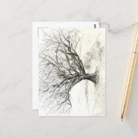 Pen and Ink Tree drawing