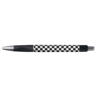 Pen - Black and white check checker pen