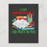 Pen Calculation Math Teacher Student Nerd Humour Postcard<br><div class="desc">Funny Mathematics Geek Gift for Mathematician. Pen Calculation Math Teacher Student Nerd Humour.</div>