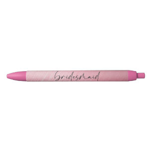 Pen - Chic Script bridesmaid Pink Rose