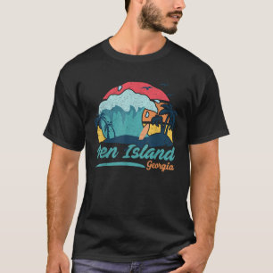 Pen Island Georgia Beach Summer Surfing Sunset Pal T-Shirt