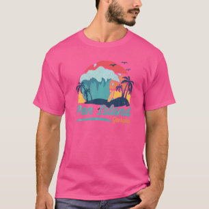 Pen Island Georgia Beach Summer Surfing Sunset Pal T-Shirt