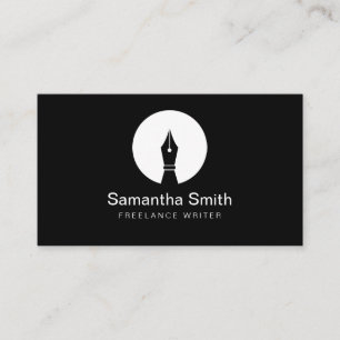 Pen Logo Freelance Writer and Calligraphy Writer Business Card