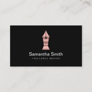 Pen Logo Freelance Writer and Calligraphy Writer Business Card