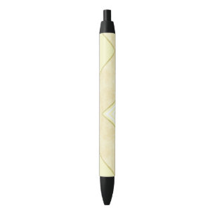 Pen Office and School Pen Beige Gold Stripe