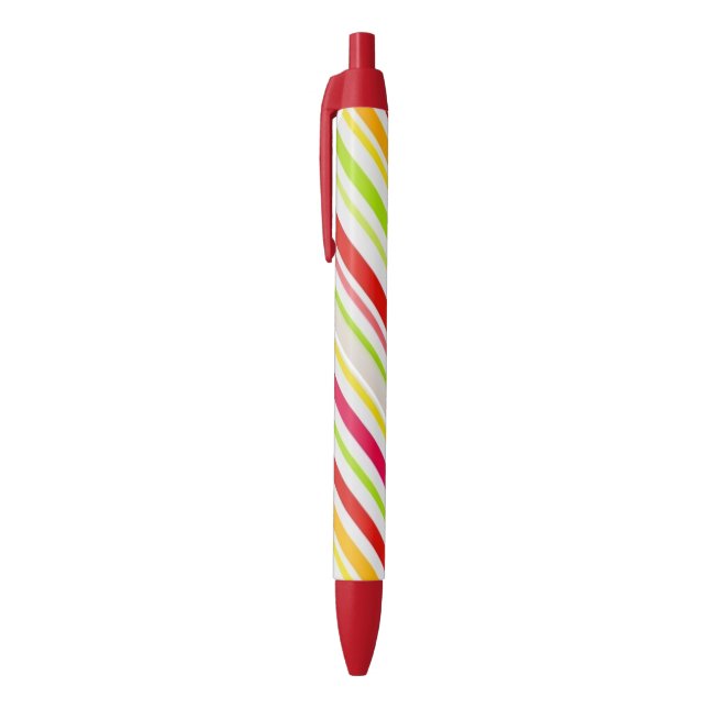 Pen Office and School Pen Colourful Stripe (Top (Vertical))