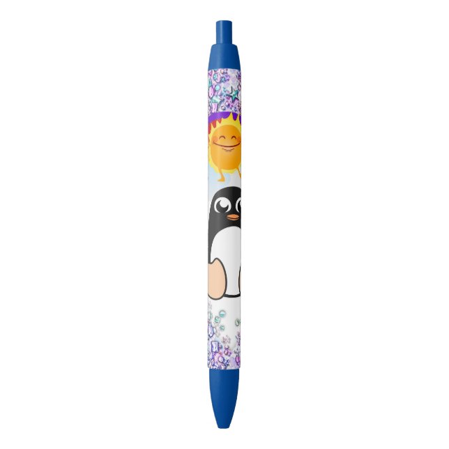Pen Office and School Pen Penguin Valentine's Day (Front Vertical)