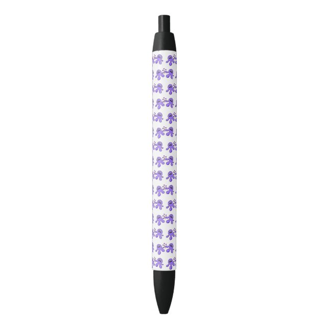 Pen Office and School Pen Purple Octopus (Front Vertical)