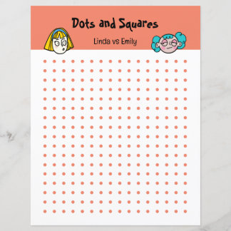 Pen & Paper Dots Old School Game Fun Colourful