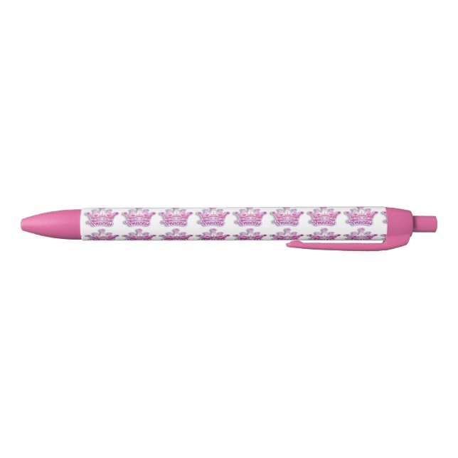 Pen/Princess with Crown Black Ink Pen (Bottom)