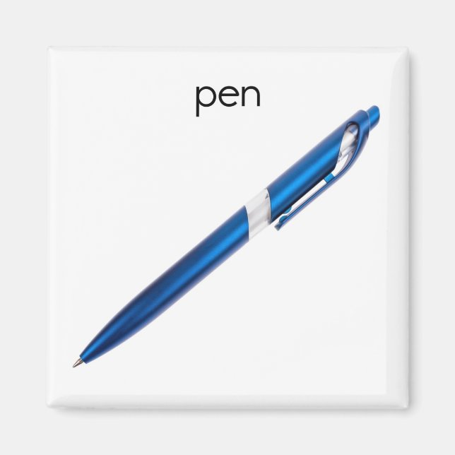 Pen Refrigerator Magnet (Front)