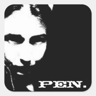 Pen. Square Sticker