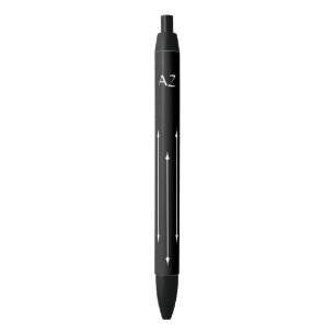 Pen - White Arrows with Initials