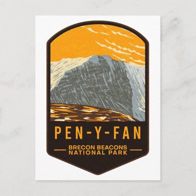 Pen-Y-Fan Brecon Beacons National Park Postcard (Front)