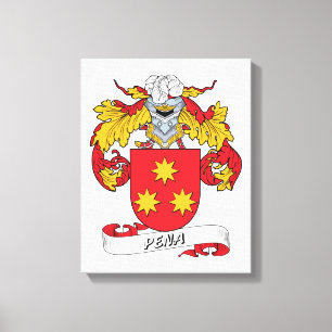 Pena Family Crest Canvas Print