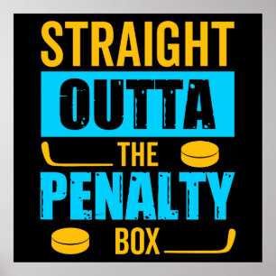 Penalty Box Hockey Poster