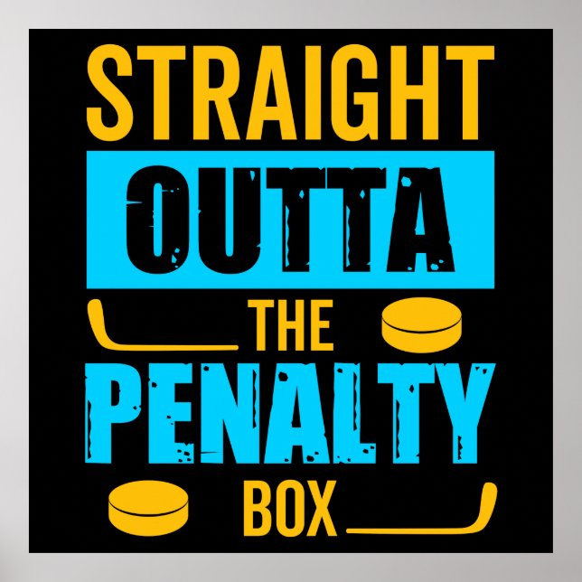 Penalty Box Hockey Poster (Front)