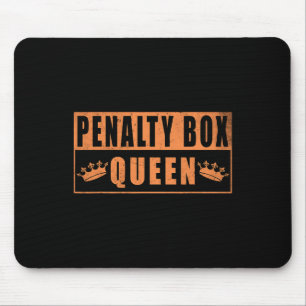 Penalty Box Queen Funny Ice Hockey Mouse Mat