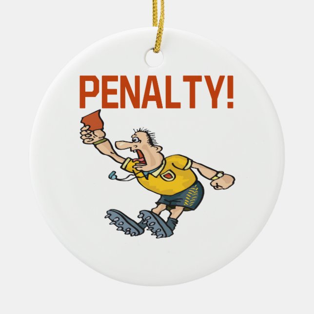 Penalty Ceramic Tree Decoration (Front)