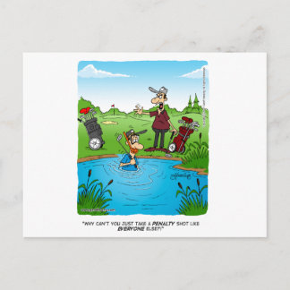 penalty shot postcard