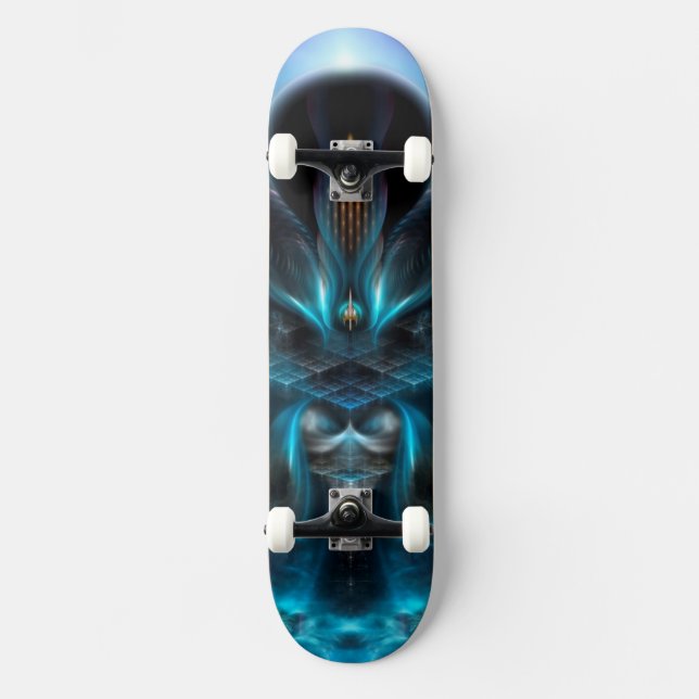Penapia Fractal Art Skateboard Deck (Front)