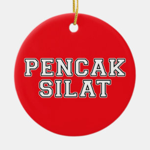 Pencak Silat Ceramic Tree Decoration