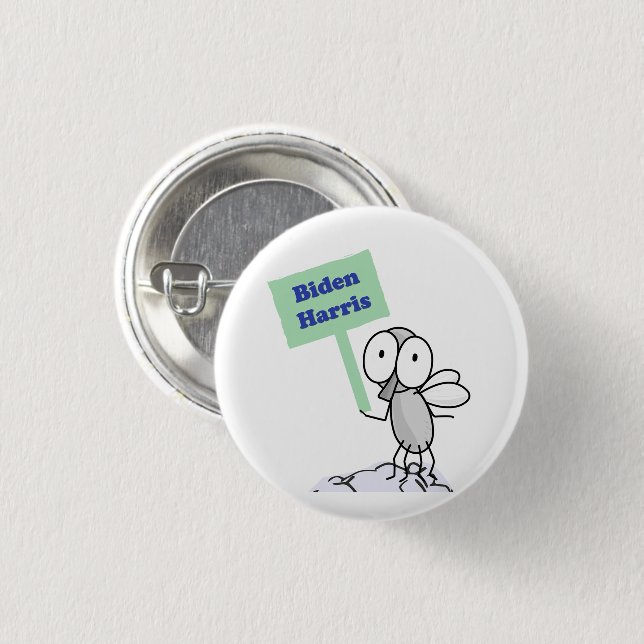 Pence Fly for Biden Harris 3 Cm Round Badge (Front & Back)