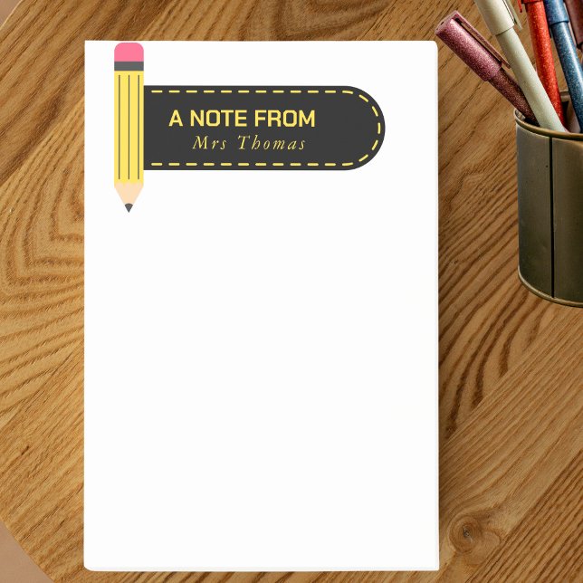 Pencil A Note From Teacher  (Creator Uploaded)