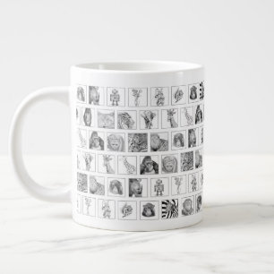 Pencil Animal Collection Mug - Tiled Horizontal