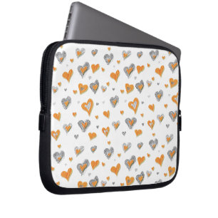 Pencil Art Hearts Laptop Bag