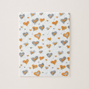 Pencil Art Hearts Puzzle