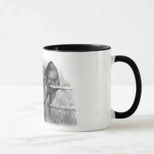 PENCIL ART HORSE LOVER MUG