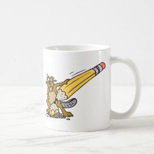 Pencil Beaver Coffee Mug