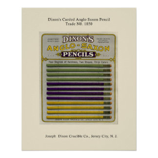 Pencil Box Packaging Glossy Poster