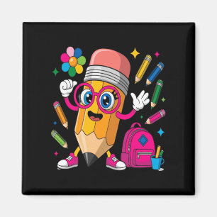 Pencil Character Learn Create Magnet